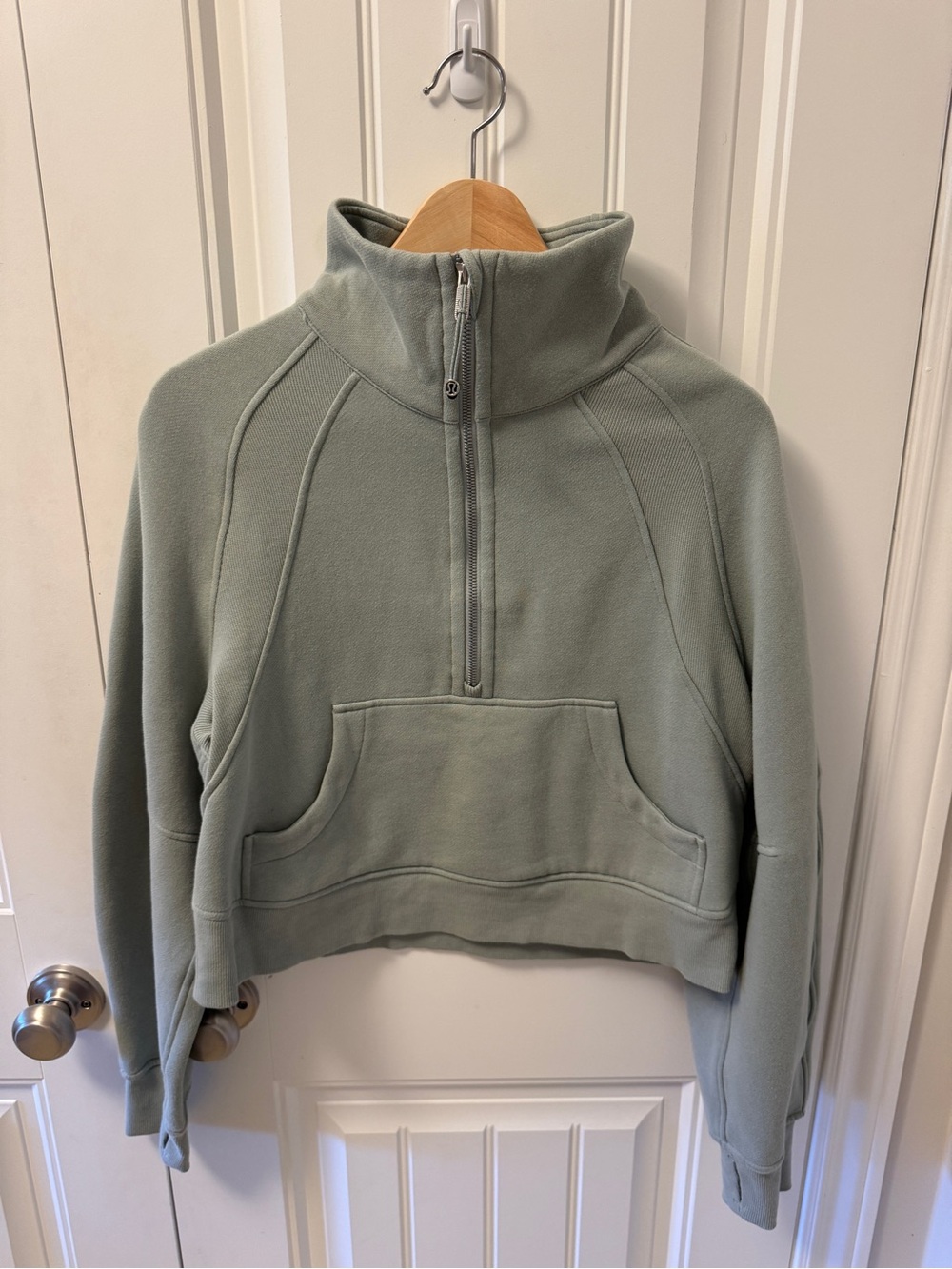 lululemon athletica Sage Green Half-Zip Fleece Pullover